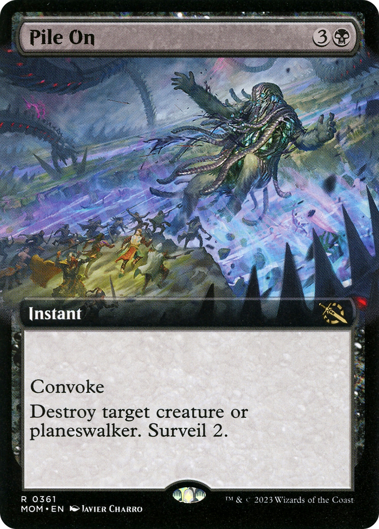 Pile On (MOM-361) - March of the Machine: (Extended Art) - Premium MTG Single from Wizards of the Coast - Just $0.28! Shop now at Game Crave Tournament Store