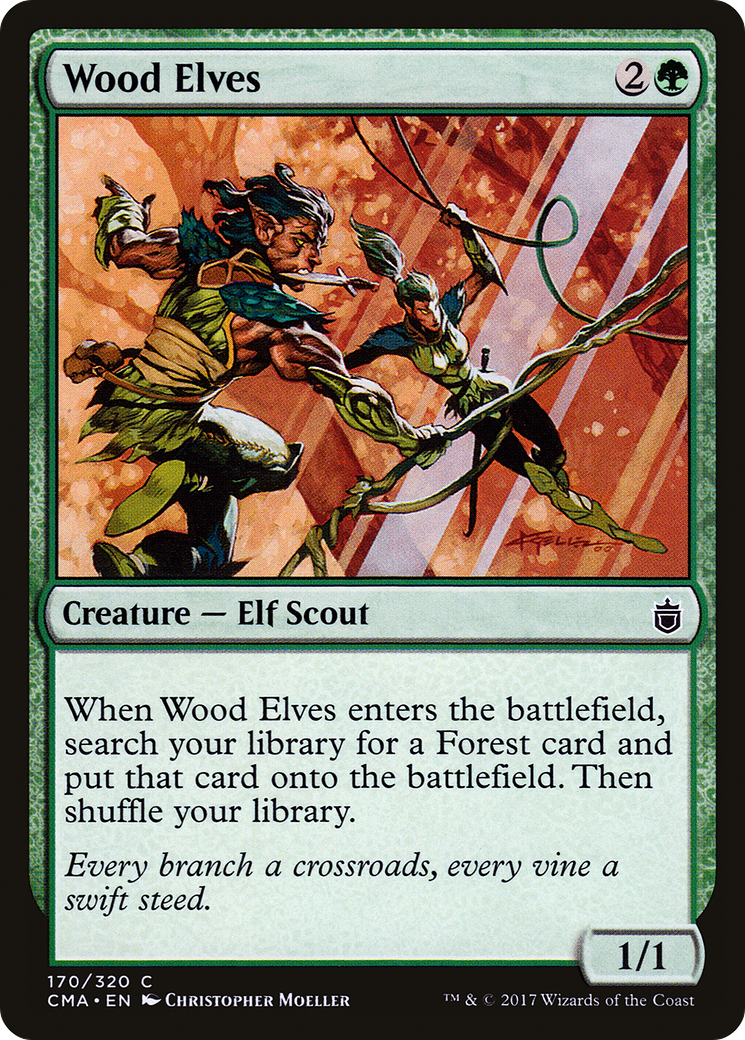 Wood Elves (CMA-170) - Commander Anthology - Premium MTG Single from Wizards of the Coast - Just $0.14! Shop now at Game Crave Tournament Store
