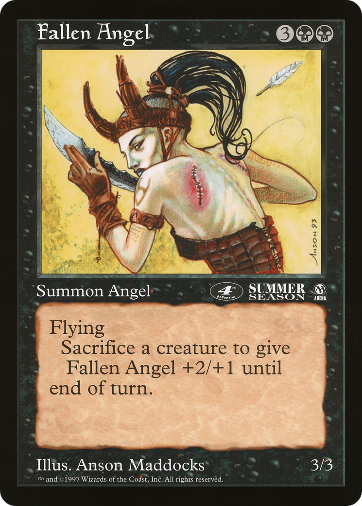 Fallen Angel (OLEP-014) - Oversized League Prizes - Premium MTG Single from Wizards of the Coast - Just $0! Shop now at Game Crave Tournament Store