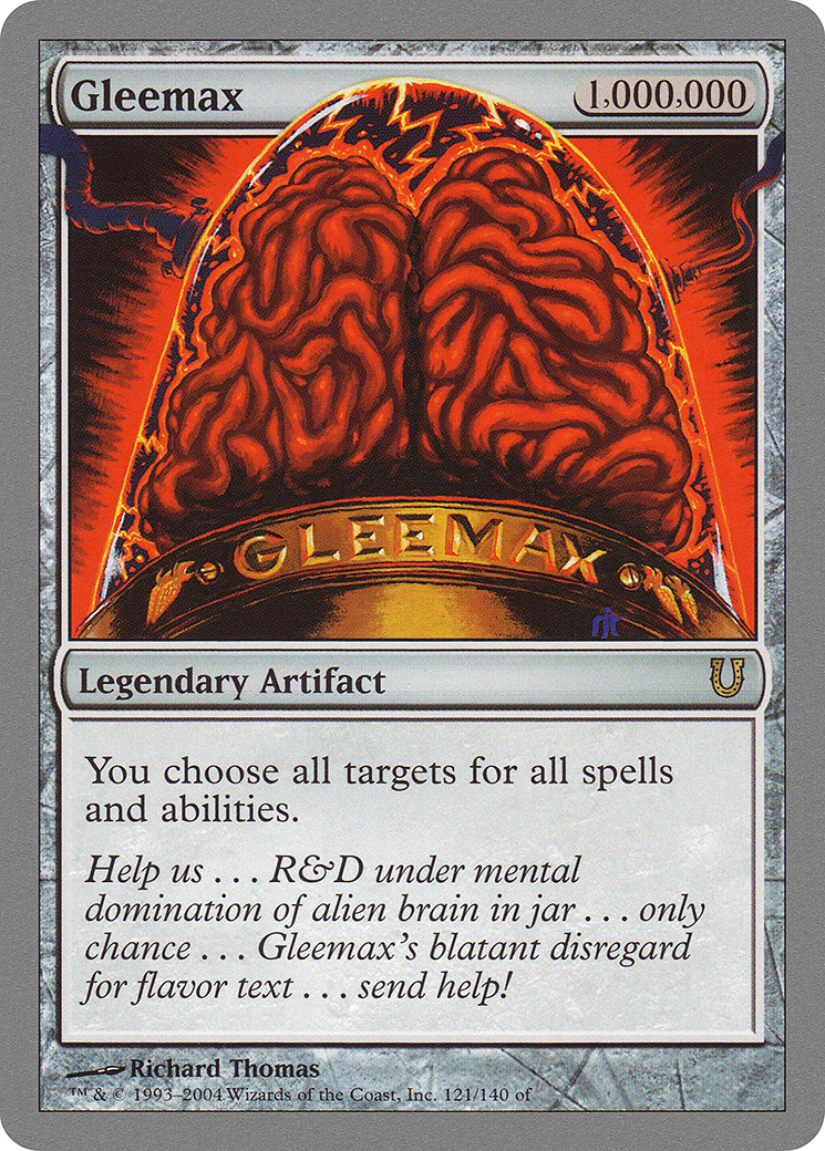 Gleemax (UNH-121) - Unhinged - Premium MTG Single from Wizards of the Coast - Just $1.54! Shop now at Game Crave Tournament Store