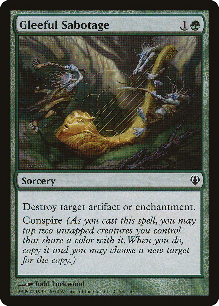 Gleeful Sabotage (ARC-058) - Archenemy - Premium MTG Single from Wizards of the Coast - Just $0.08! Shop now at Game Crave Tournament Store