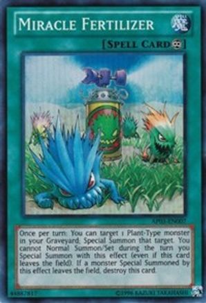 Miracle Fertilizer (AP03-EN007) - Astral Pack 3 Unlimited - Premium Yugioh Single from Konami - Just $4.46! Shop now at Game Crave Tournament Store