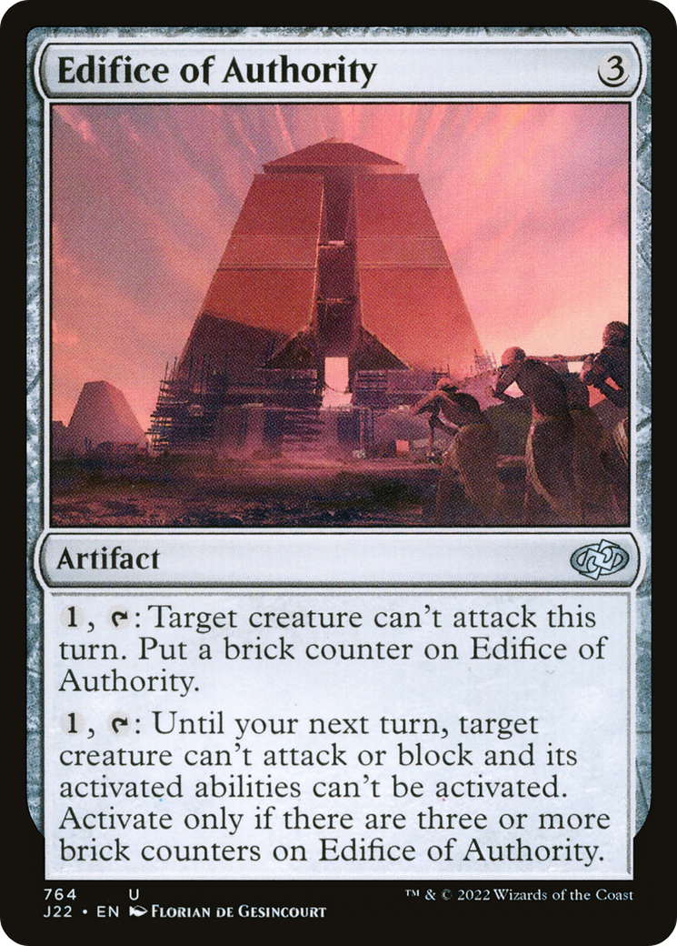 Edifice of Authority (J22-764) - Jumpstart 2022 - Premium MTG Single from Wizards of the Coast - Just $0.25! Shop now at Game Crave Tournament Store