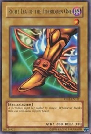 Right Leg of the Forbidden One (RP01-EN017) - Retro Pack 1 Unlimited - Premium Yugioh Single from Konami - Just $3.41! Shop now at Game Crave Tournament Store