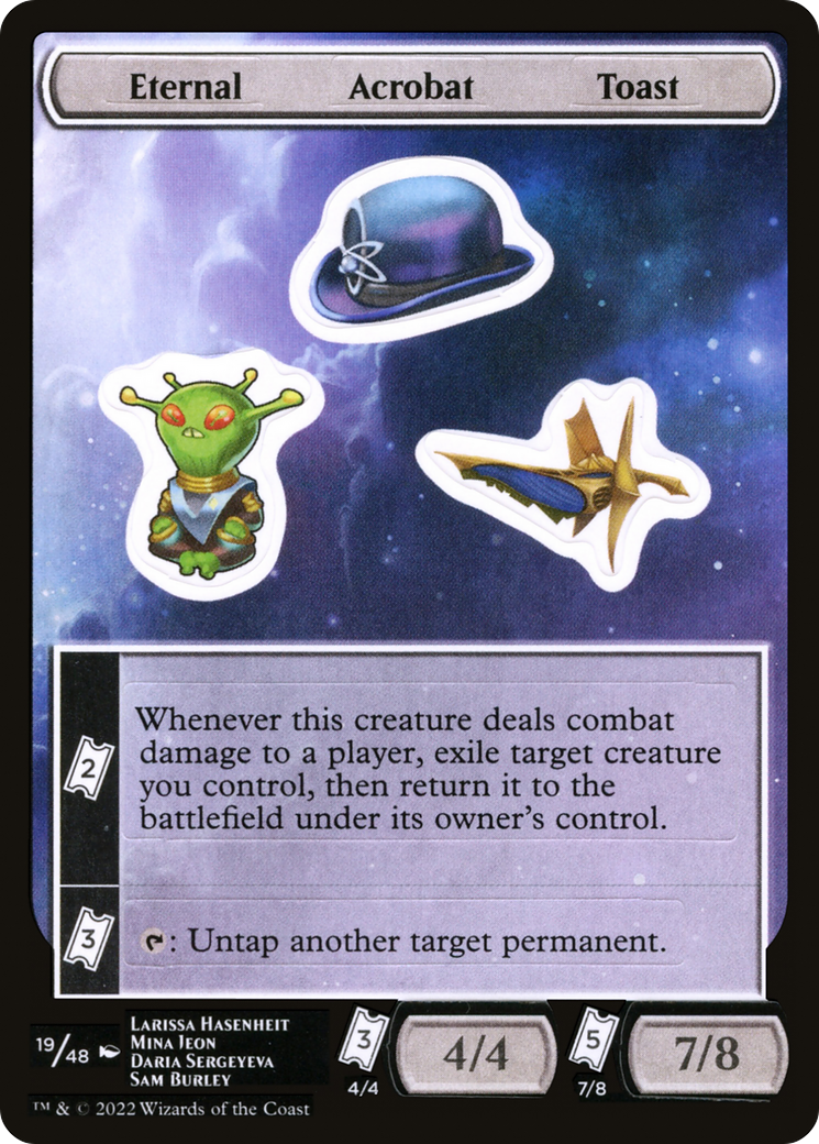 Eternal Acrobat Toast (SUNF-019) - Unfinity Sticker Sheets - Premium MTG Single from Wizards of the Coast - Just $0.08! Shop now at Game Crave Tournament Store