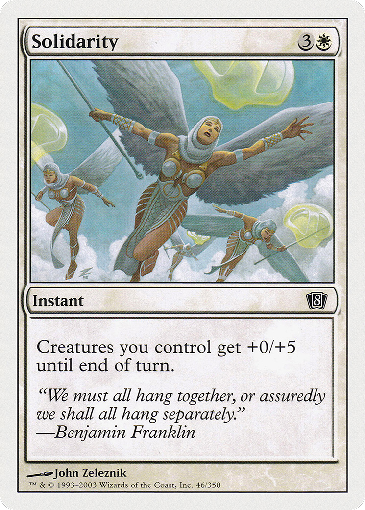 Solidarity (8ED-046) - Eighth Edition - Premium MTG Single from Wizards of the Coast - Just $0.08! Shop now at Game Crave Tournament Store