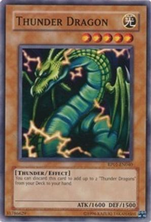 Thunder Dragon (RP01-EN040) - Retro Pack 1 Unlimited - Premium Yugioh Single from Konami - Just $1.35! Shop now at Game Crave Tournament Store