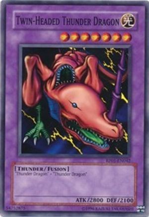Twin-Headed Thunder Dragon (RP01-EN042) - Retro Pack 1 Unlimited - Premium Yugioh Single from Konami - Just $1.37! Shop now at Game Crave Tournament Store