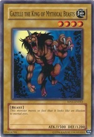 Gazelle the King of Mythical Beasts (RP01-EN043) - Retro Pack 1 Unlimited - Premium Yugioh Single from Konami - Just $0.08! Shop now at Game Crave Tournament Store