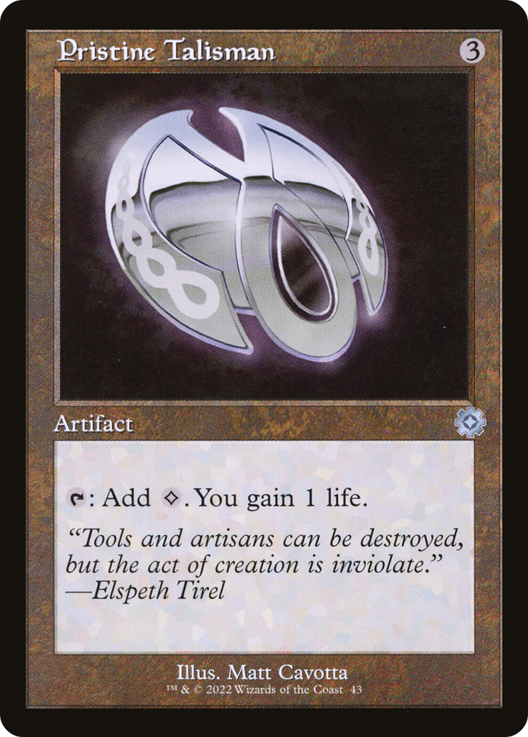 Pristine Talisman (BRR-043) - The Brothers' War Retro Artifacts Foil - Premium MTG Single from Wizards of the Coast - Just $0.08! Shop now at Game Crave Tournament Store