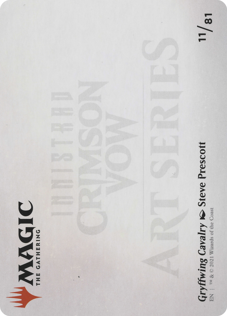 Gryffwing Cavalry // Gryffwing Cavalry (AVOW-011) - Crimson Vow Art Series (Borderless) Foil - Premium MTG Single from Wizards of the Coast - Just $0! Shop now at Game Crave Tournament Store