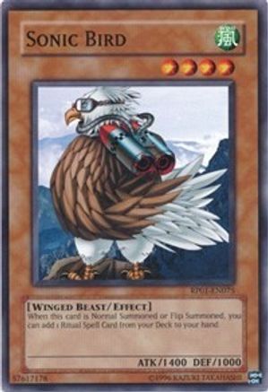 Sonic Bird (RP01-EN075) - Retro Pack 1 Unlimited - Premium Yugioh Single from Konami - Just $0.40! Shop now at Game Crave Tournament Store