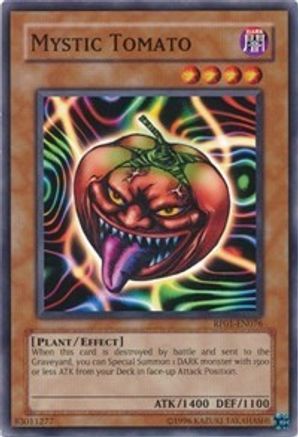 Mystic Tomato (RP01-EN076) - Retro Pack 1 Unlimited - Premium Yugioh Single from Konami - Just $0.40! Shop now at Game Crave Tournament Store