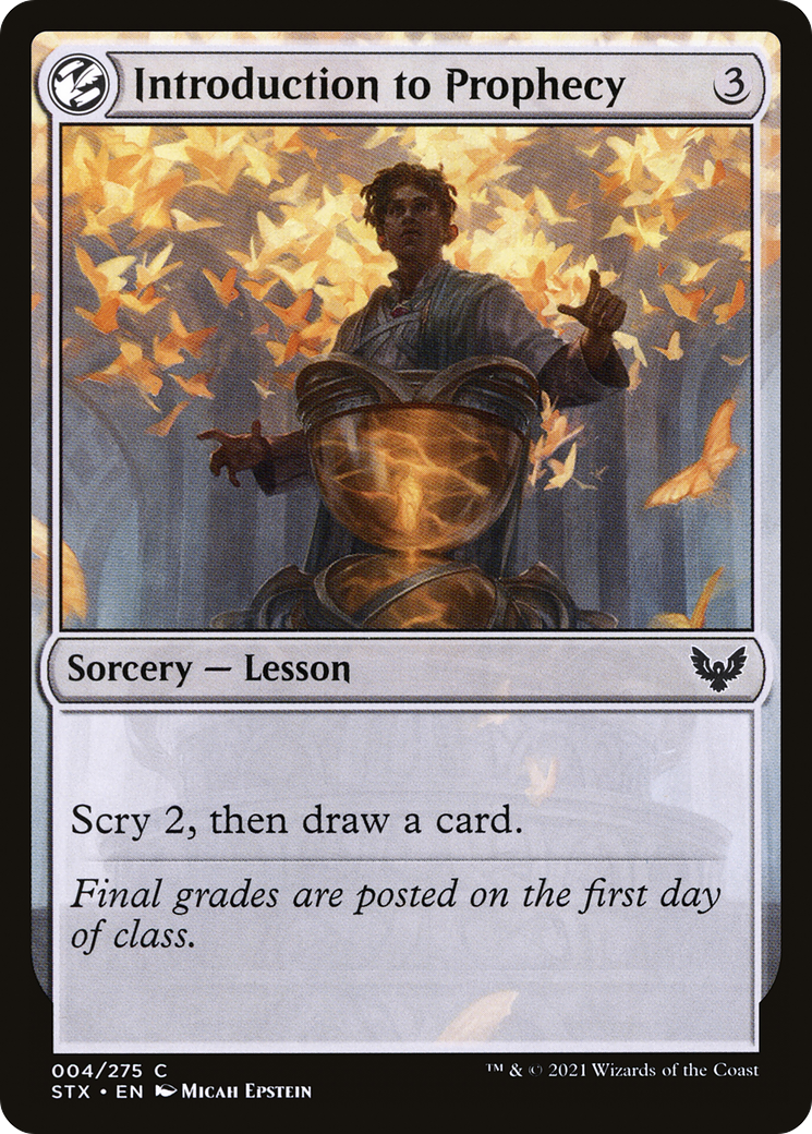 Introduction to Prophecy (STX-004) - Strixhaven: School of Mages: (lesson) - Premium MTG Single from Wizards of the Coast - Just $0.08! Shop now at Game Crave Tournament Store