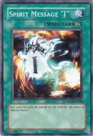Spirit Message "I" (RP02-EN046) - Retro Pack 2 Unlimited - Premium Yugioh Single from Konami - Just $0.53! Shop now at Game Crave Tournament Store