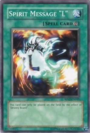 Spirit Message "L" (RP02-EN049) - Retro Pack 2 Unlimited - Premium Yugioh Single from Konami - Just $0.34! Shop now at Game Crave Tournament Store