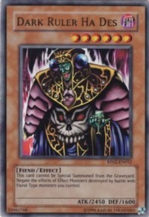 Dark Ruler Ha Des (RP02-EN052) - Retro Pack 2 Unlimited - Premium Yugioh Single from Konami - Just $3.23! Shop now at Game Crave Tournament Store