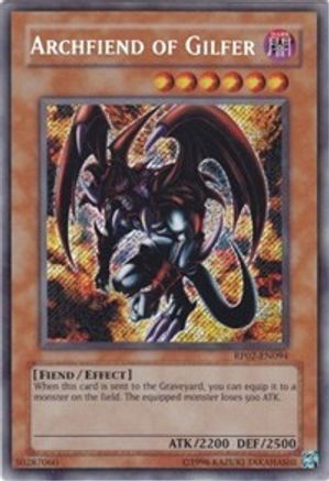 Archfiend of Gilfer (RP02-EN094) - Retro Pack 2 Unlimited - Premium Yugioh Single from Konami - Just $108.37! Shop now at Game Crave Tournament Store
