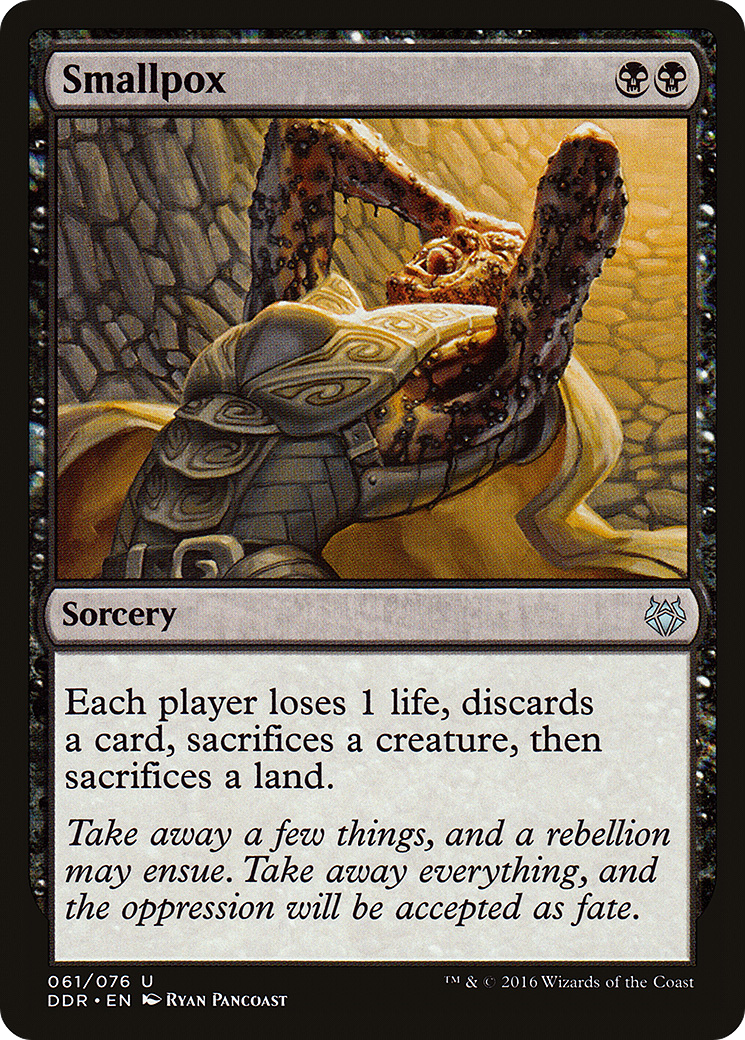 Smallpox (DDR-061) - Duel Decks: Nissa vs. Ob Nixilis - Premium MTG Single from Wizards of the Coast - Just $0.08! Shop now at Game Crave Tournament Store