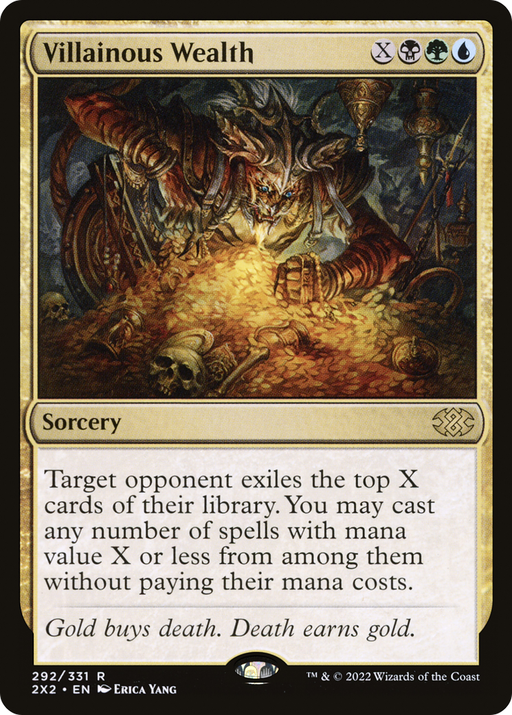 Villainous Wealth (2X2-292) - Double Masters 2022 - Premium MTG Single from Wizards of the Coast - Just $0.32! Shop now at Game Crave Tournament Store