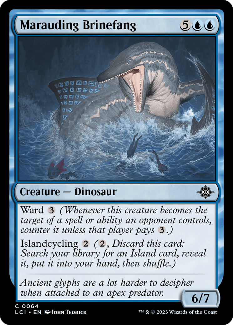 Marauding Brinefang (LCI-064) - The Lost Caverns of Ixalan Foil - Premium MTG Single from Wizards of the Coast - Just $0.08! Shop now at Game Crave Tournament Store