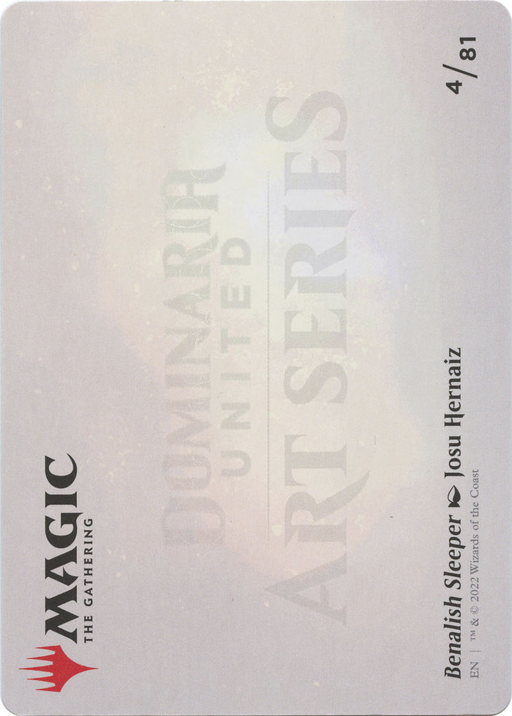 Benalish Sleeper // Benalish Sleeper (ADMU-004) - Dominaria United Art Series (Borderless) Foil - Premium MTG Single from Wizards of the Coast - Just $0! Shop now at Game Crave Tournament Store