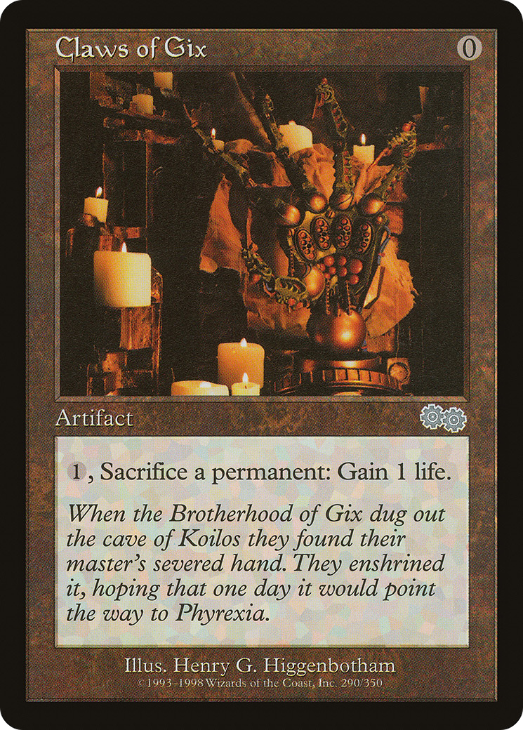Claws of Gix (USG-290) - Urza's Saga - Premium MTG Single from Wizards of the Coast - Just $0.26! Shop now at Game Crave Tournament Store