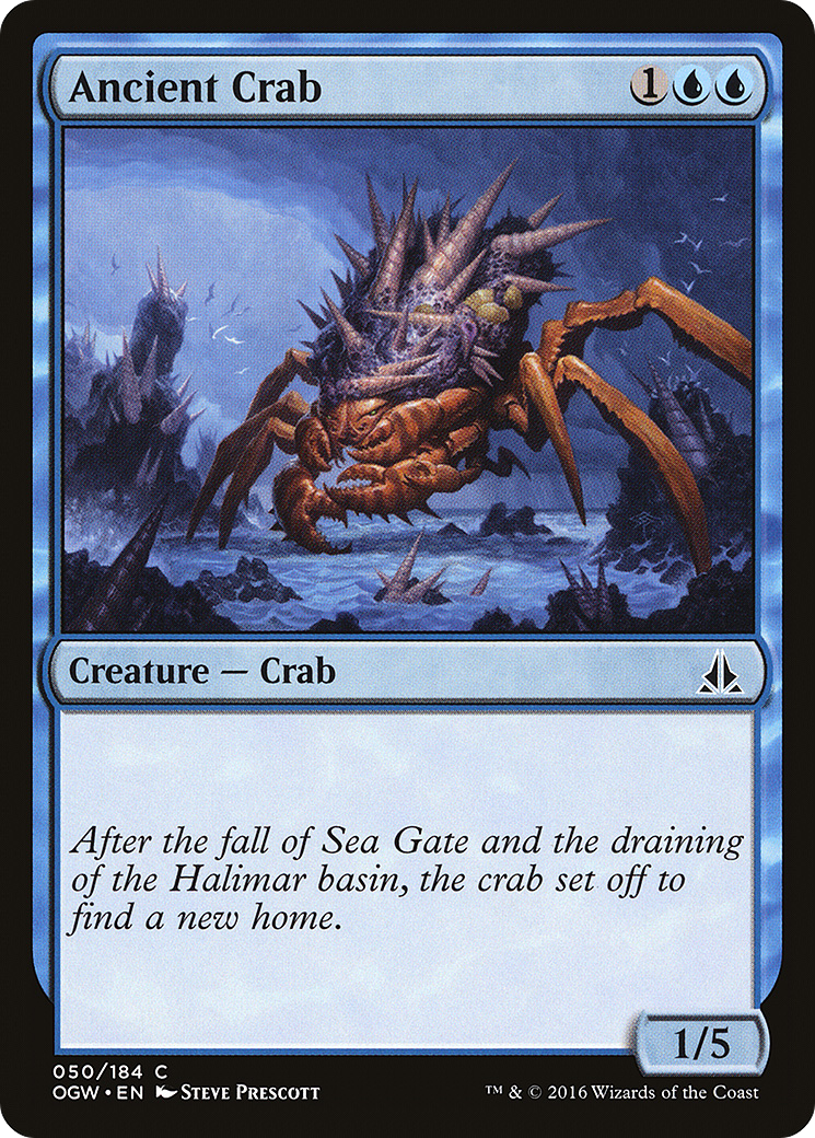 Ancient Crab (OGW-050) - Oath of the Gatewatch - Premium MTG Single from Wizards of the Coast - Just $0.08! Shop now at Game Crave Tournament Store