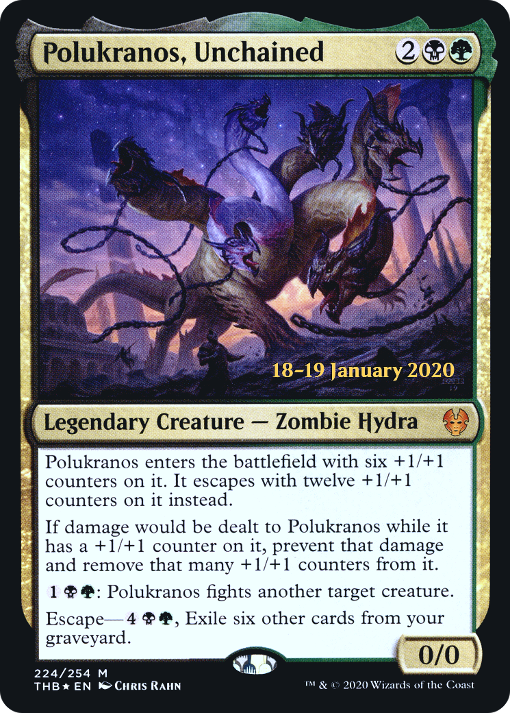 Polukranos, Unchained (PTHB-224S) - Theros Beyond Death Promos Foil - Premium MTG Single from Wizards of the Coast - Just $0.84! Shop now at Game Crave Tournament Store