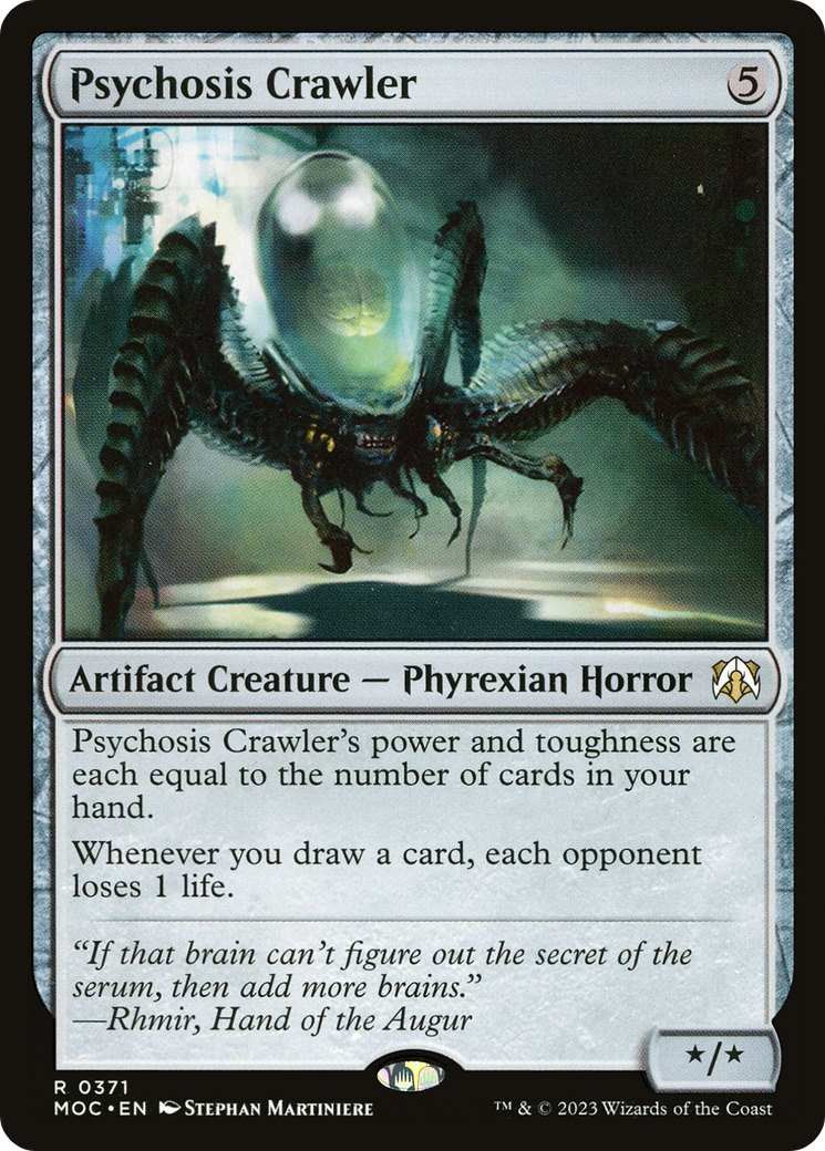 Psychosis Crawler (MOC-371) - March of the Machine Commander - Premium MTG Single from Wizards of the Coast - Just $0.08! Shop now at Game Crave Tournament Store