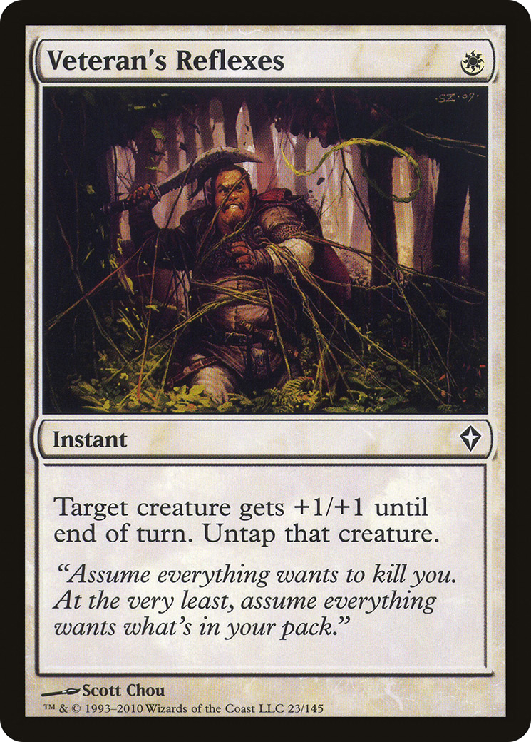 Veteran's Reflexes (WWK-023) - Worldwake - Premium MTG Single from Wizards of the Coast - Just $0.08! Shop now at Game Crave Tournament Store