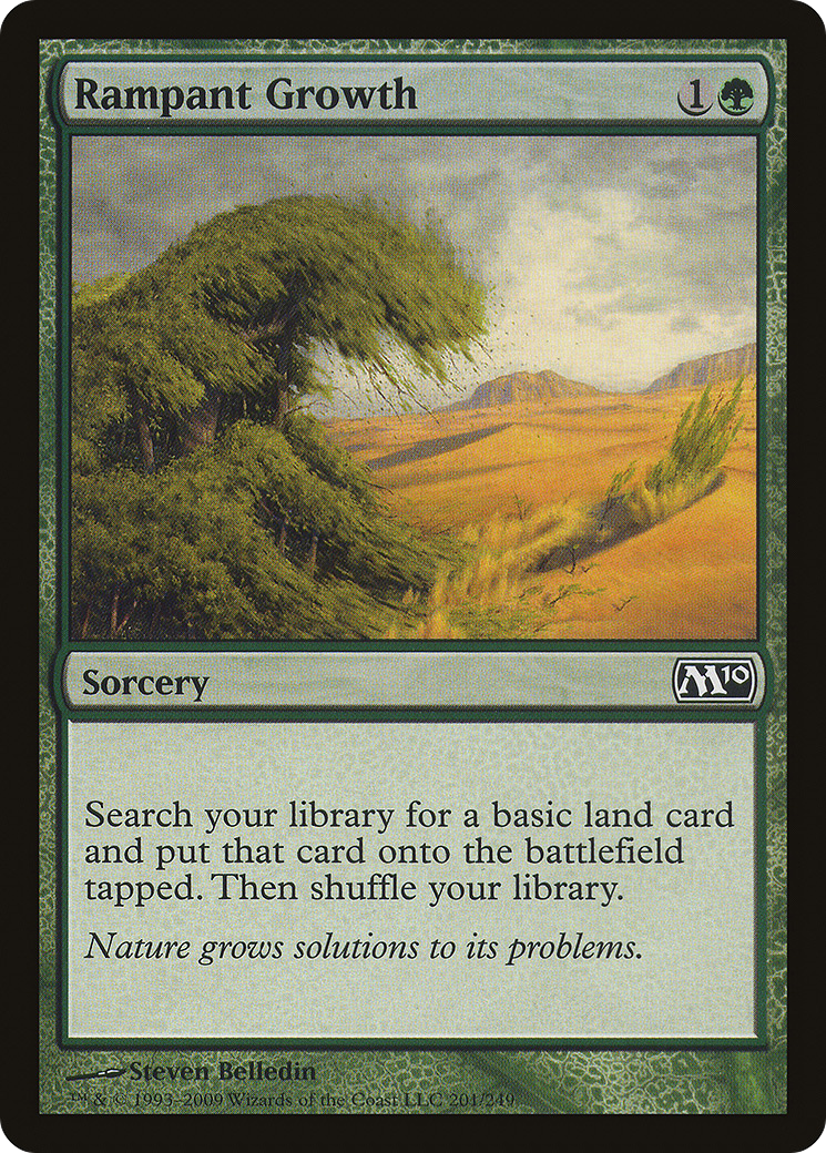 Rampant Growth (M10-201) - Magic 2010 Foil - Premium MTG Single from Wizards of the Coast - Just $0.94! Shop now at Game Crave Tournament Store