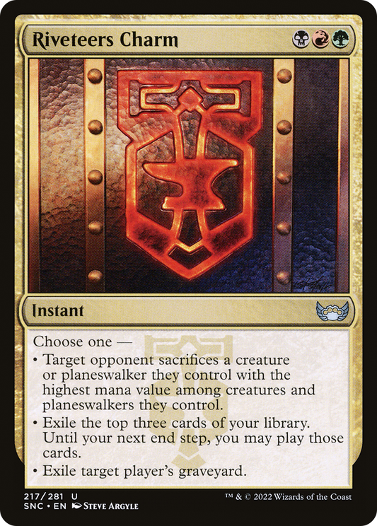 Riveteers Charm (SNC-217) - Streets of New Capenna - Premium MTG Single from Wizards of the Coast - Just $0.25! Shop now at Game Crave Tournament Store