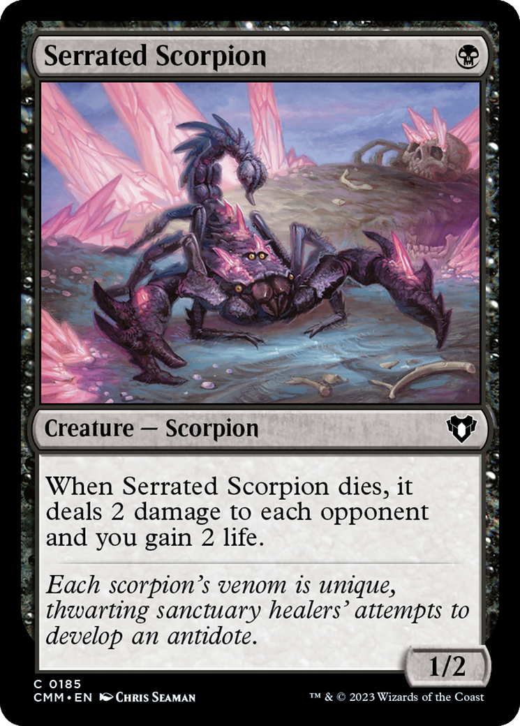 Serrated Scorpion (CMM-185) - Commander Masters - Premium MTG Single from Wizards of the Coast - Just $0.25! Shop now at Game Crave Tournament Store