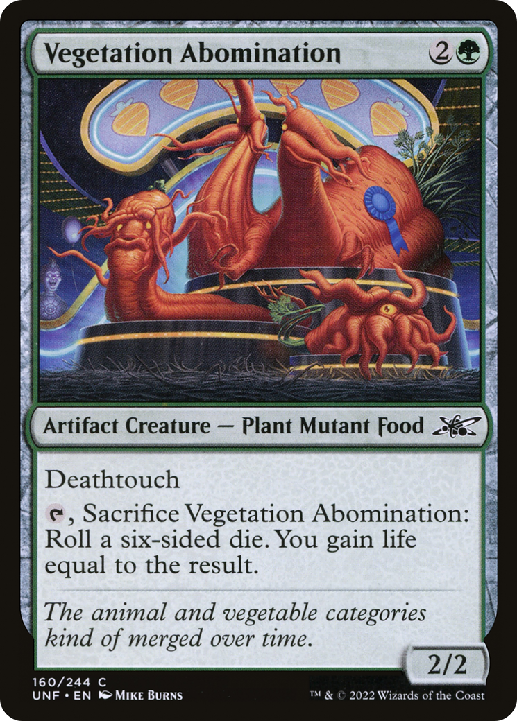 Vegetation Abomination (UNF-160) - Unfinity - Premium MTG Single from Wizards of the Coast - Just $0.08! Shop now at Game Crave Tournament Store