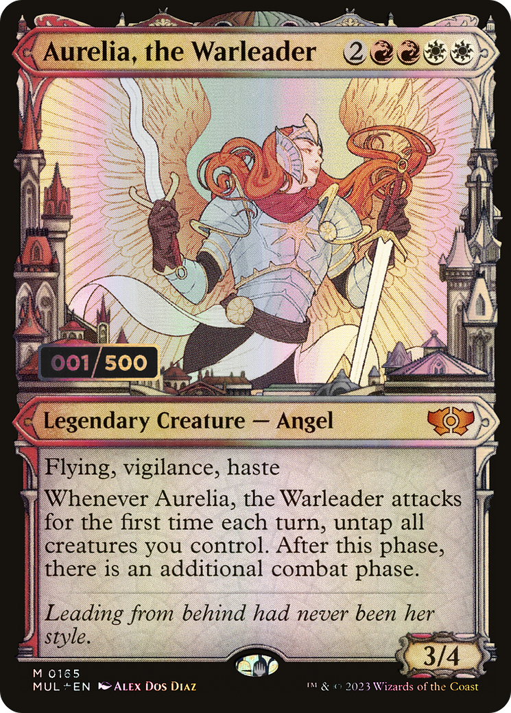Aurelia, the Warleader (MUL-165Z) - Multiverse Legends: (Showcase) Foil - Premium MTG Single from Wizards of the Coast - Just $86.40! Shop now at Game Crave Tournament Store