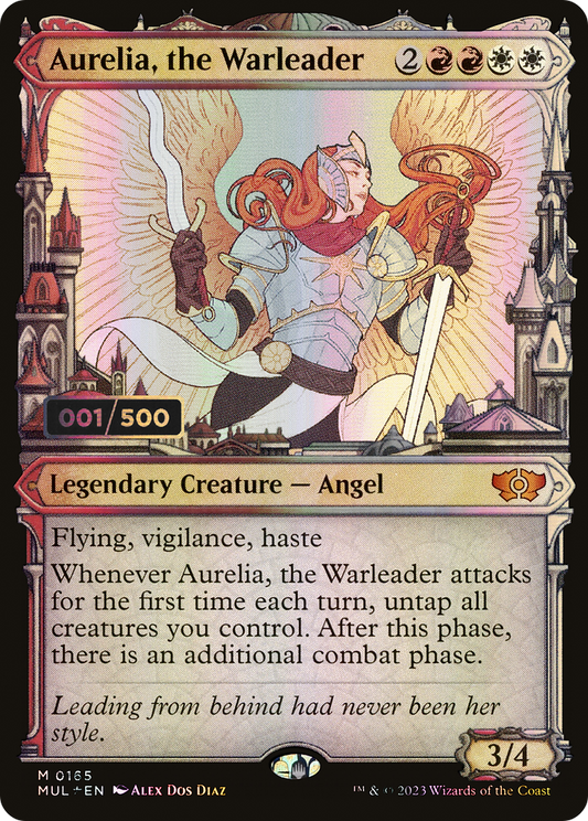 Aurelia, the Warleader (MUL-165Z) - Multiverse Legends: (Showcase) Foil - Premium MTG Single from Wizards of the Coast - Just $86.40! Shop now at Game Crave Tournament Store