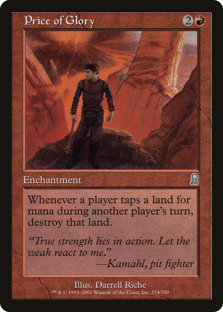 Price of Glory (ODY-214) - Odyssey - Premium MTG Single from Wizards of the Coast - Just $1.84! Shop now at Game Crave Tournament Store
