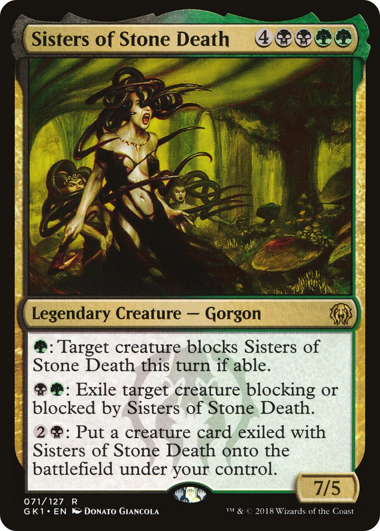 Sisters of Stone Death (GK1-071) - GRN Guild Kit - Premium MTG Single from Wizards of the Coast - Just $0.50! Shop now at Game Crave Tournament Store