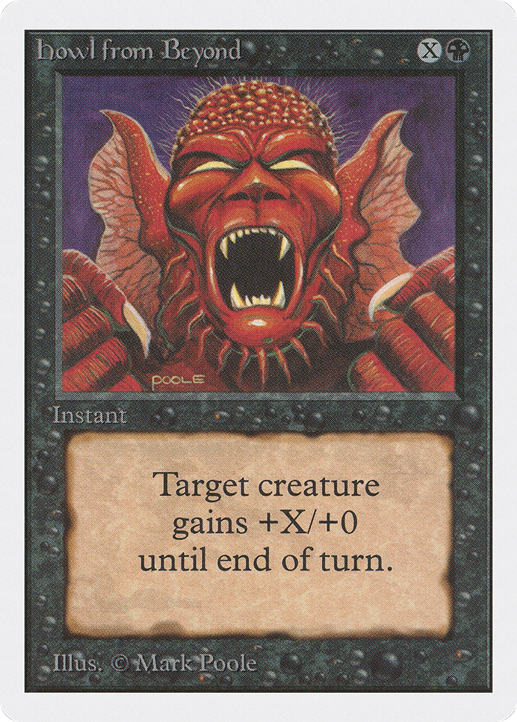 Howl from Beyond (2ED-112) - Unlimited Edition - Premium MTG Single from Wizards of the Coast - Just $0.52! Shop now at Game Crave Tournament Store
