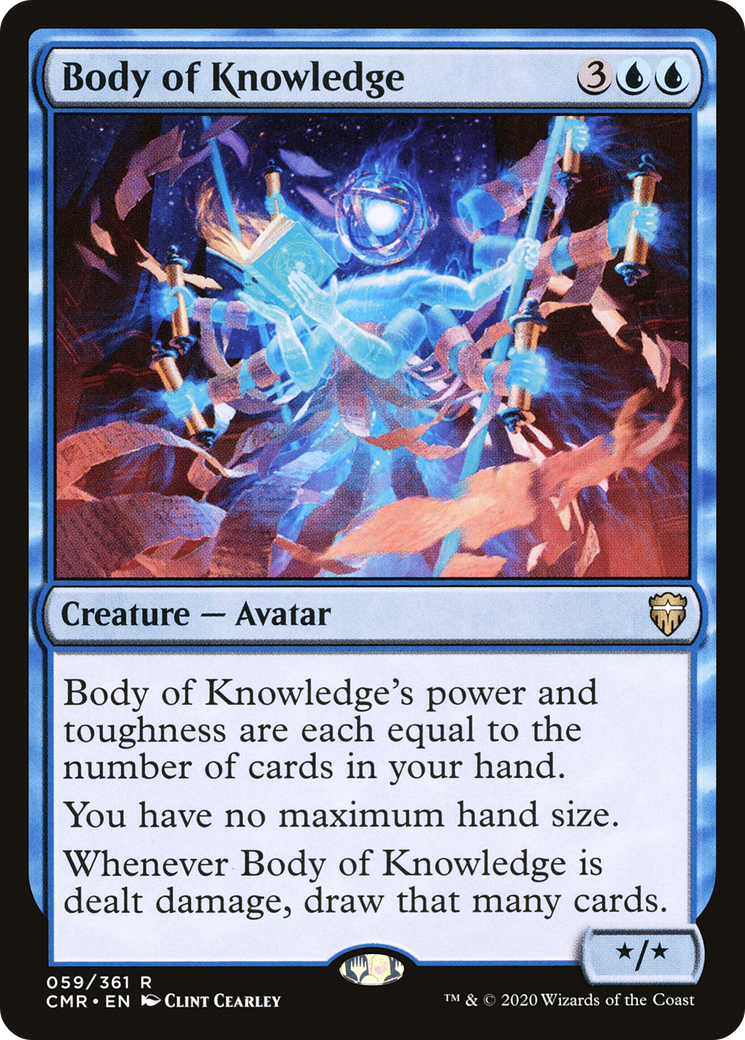 Body of Knowledge (CMR-059) - Commander Legends Foil - Premium MTG Single from Wizards of the Coast - Just $0.20! Shop now at Game Crave Tournament Store