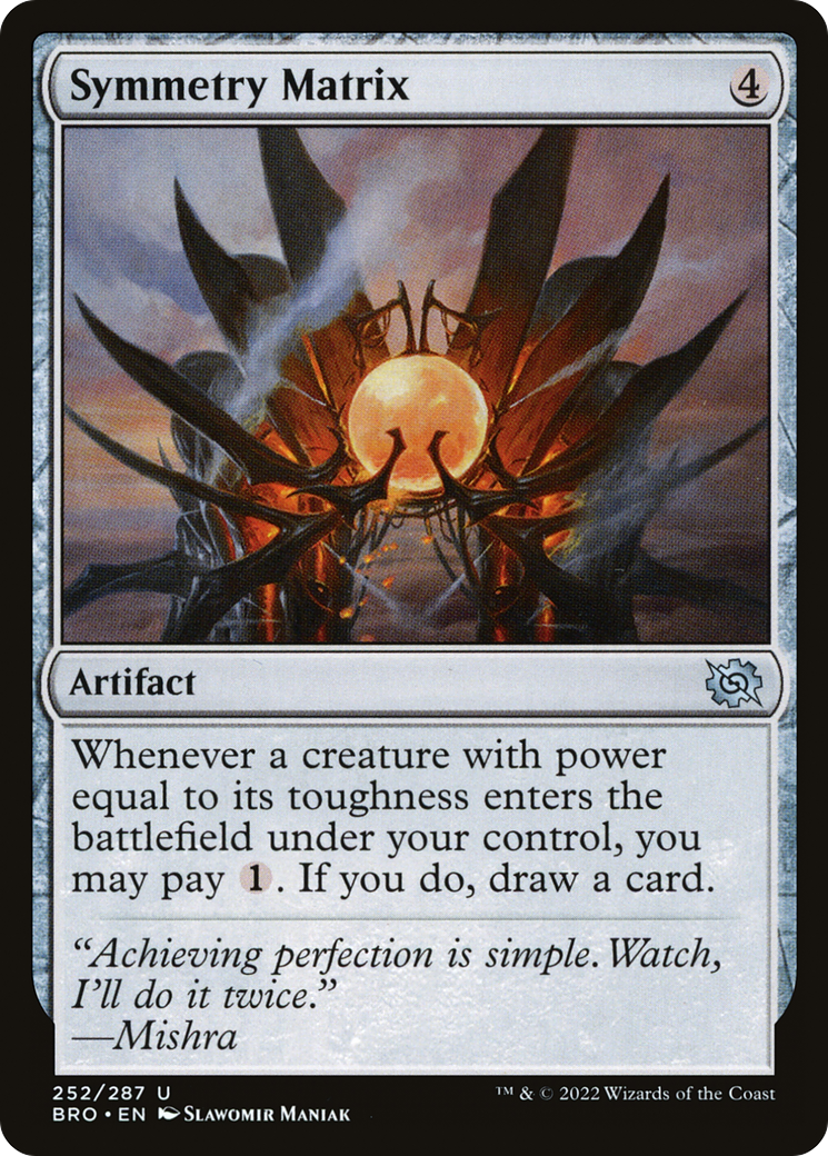Symmetry Matrix (BRO-252) - The Brothers' War - Premium MTG Single from Wizards of the Coast - Just $0.08! Shop now at Game Crave Tournament Store