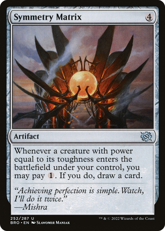 Symmetry Matrix (BRO-252) - The Brothers' War - Premium MTG Single from Wizards of the Coast - Just $0.08! Shop now at Game Crave Tournament Store