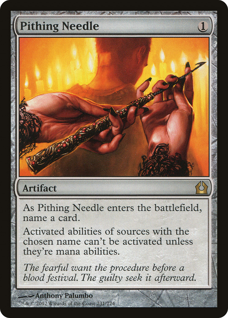 Pithing Needle (RTR-231) - Return to Ravnica Foil - Premium MTG Single from Wizards of the Coast - Just $0.48! Shop now at Game Crave Tournament Store