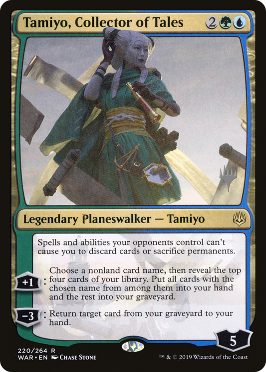Tamiyo, Collector of Tales (PWAR-220P) - War of the Spark Promos - Premium MTG Single from Wizards of the Coast - Just $0.08! Shop now at Game Crave Tournament Store