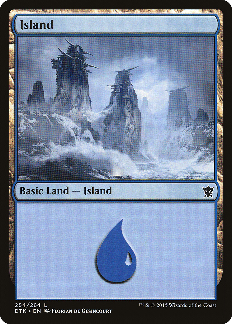 Island (DTK-254) - Dragons of Tarkir - Premium MTG Single from Wizards of the Coast - Just $0.08! Shop now at Game Crave Tournament Store