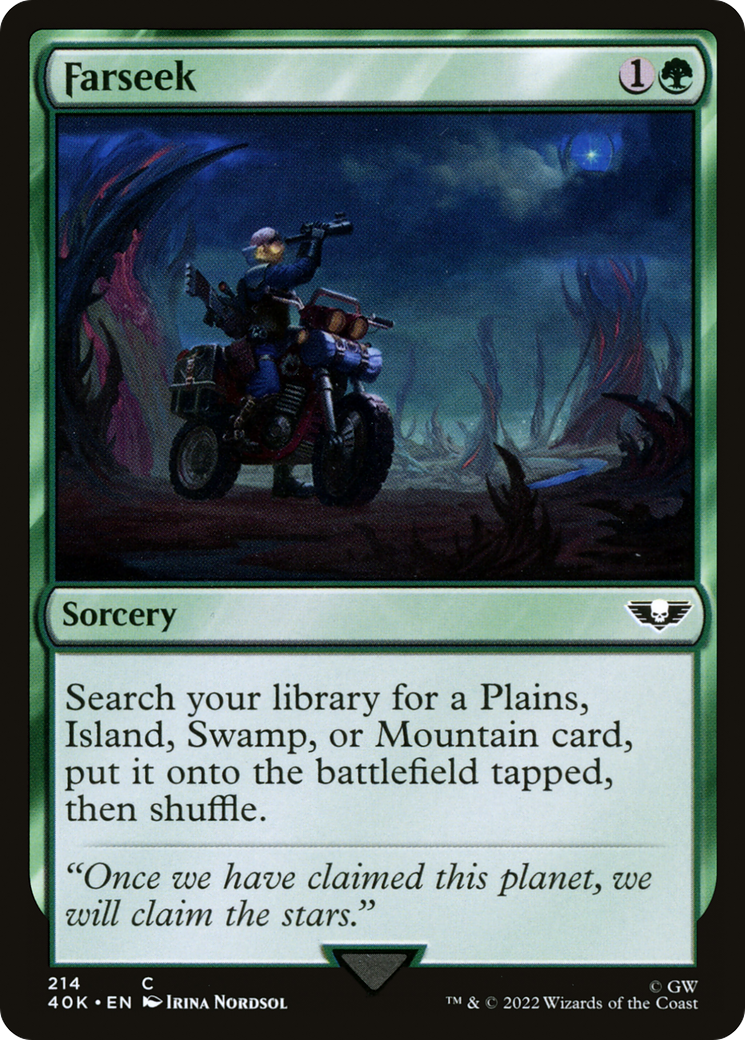 Farseek (40K-214) - Warhammer 40,000 Commander - Premium MTG Single from Wizards of the Coast - Just $0.35! Shop now at Game Crave Tournament Store