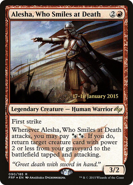 Alesha, Who Smiles at Death (PFRF-90S) - Fate Reforged Promos Foil - Premium MTG Single from Wizards of the Coast - Just $0.26! Shop now at Game Crave Tournament Store