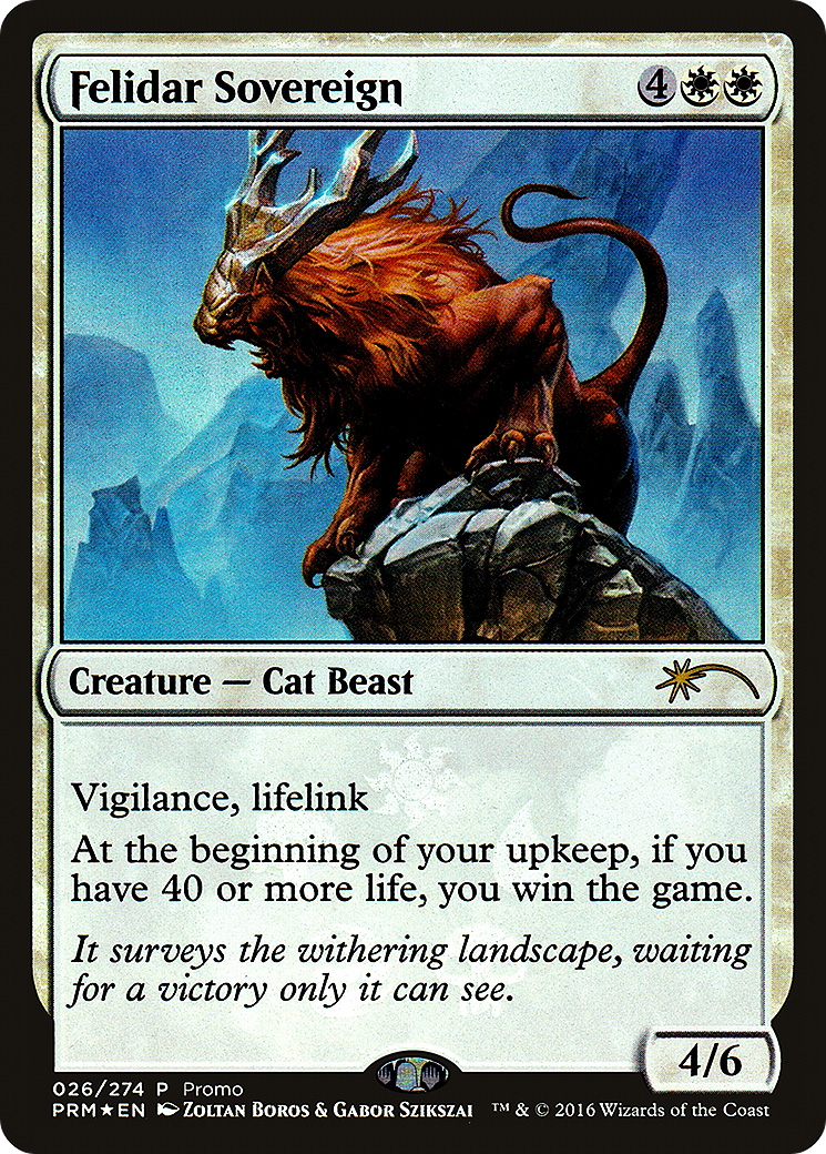 Felidar Sovereign (PRES-026) - Resale Promos Foil - Premium MTG Single from Wizards of the Coast - Just $0.71! Shop now at Game Crave Tournament Store