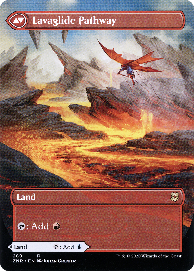 Riverglide Pathway // Lavaglide Pathway (ZNR-289) - Zendikar Rising: (Showcase) (Borderless) - Premium MTG Single from Wizards of the Coast - Just $2.19! Shop now at Game Crave Tournament Store